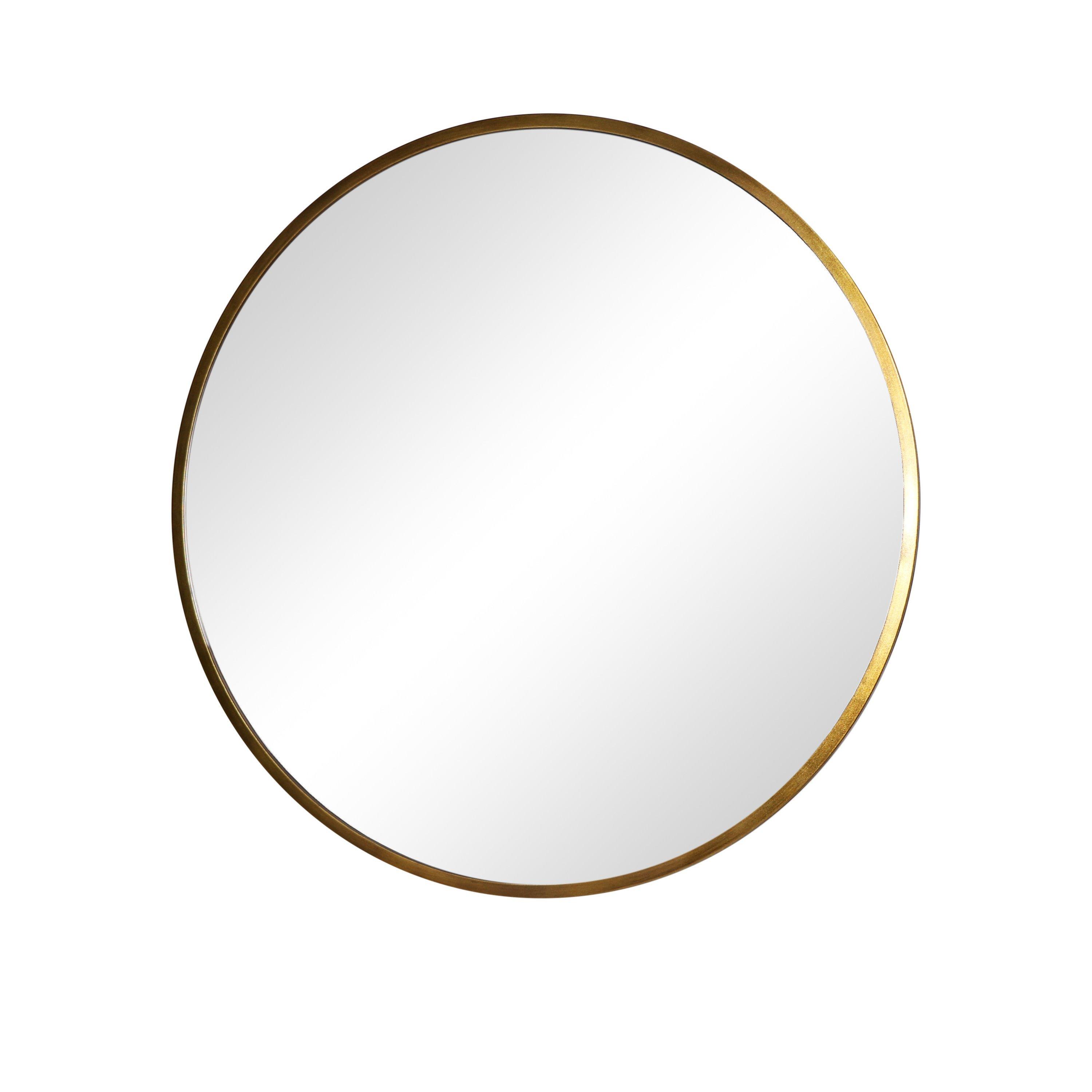 Large Round Gold Mirror 100cm X 100cm